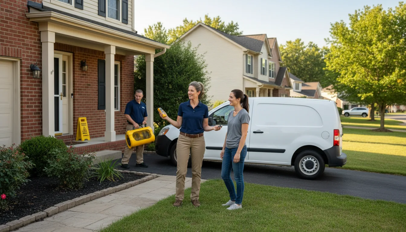 Water restoration image for Home Water Damage Repair in Hanna, IN